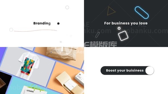商业创意标题演绎AE模板