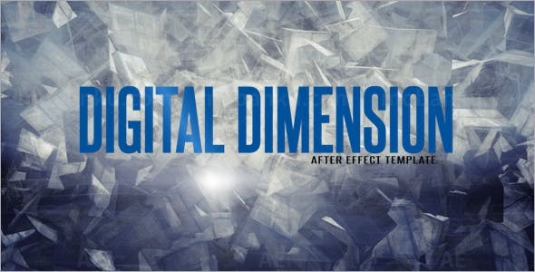 三维粒子标题演绎AE模板