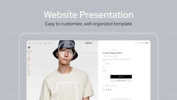 数字网站宣传片展示AE模板