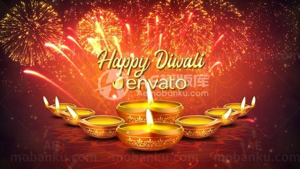 排灯节愿望展示AE模板