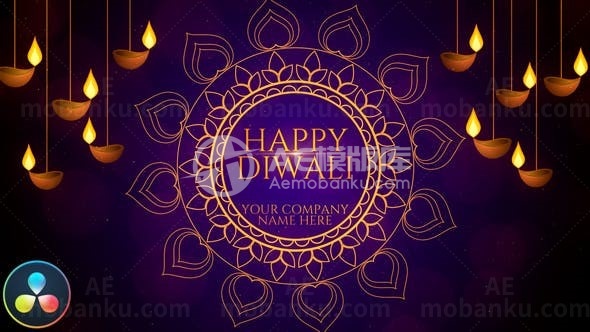 排灯节愿望展示AE模板