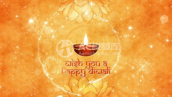 排灯节愿望展示AE模板