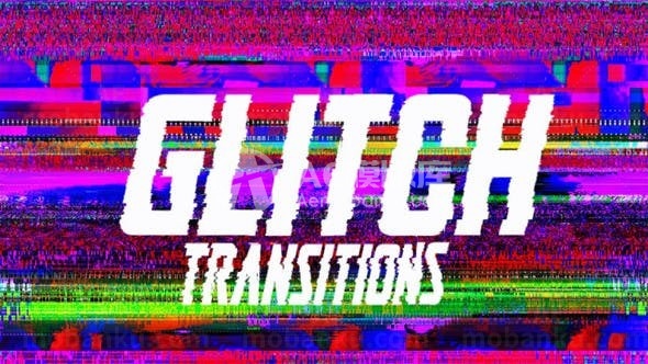 故障效果图片视频转换AE模板