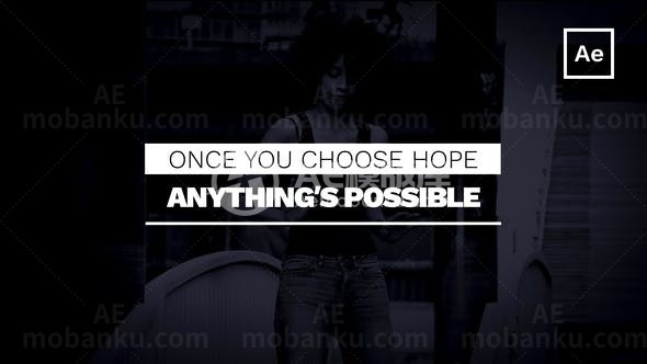 动态动画标题演绎AE模板