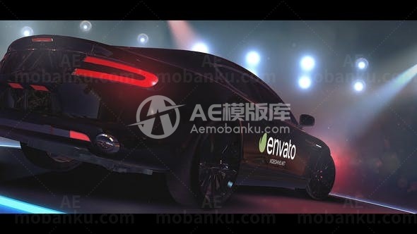 动态汽车介绍AE模板