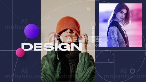 动态时尚介绍展示AE模板