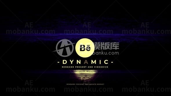 动态徽标故障演绎AE模板