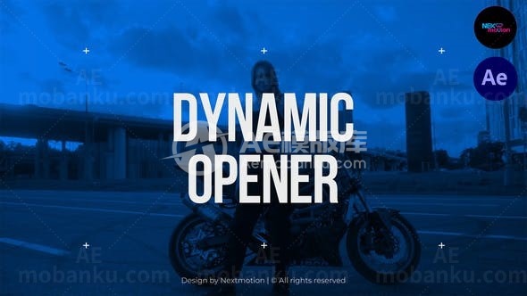 动态排版图片视频展示AE模板