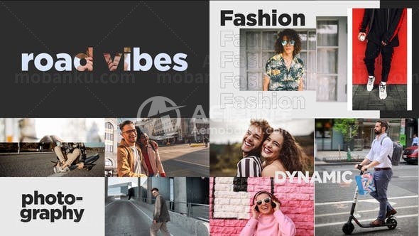 动态时尚幻灯片展示AE模板