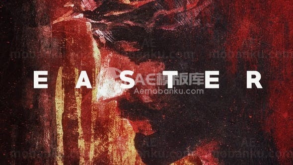 复活节视觉效果展示AE模板