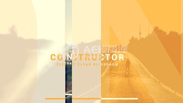 优雅的幻灯片展示AE模板