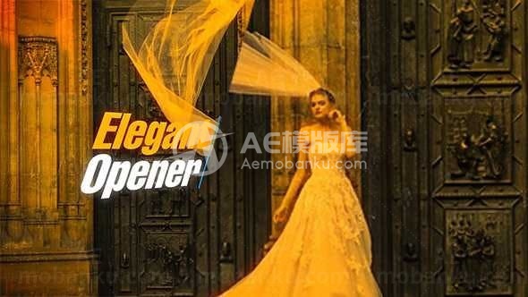 优雅的幻灯片展示AE模板