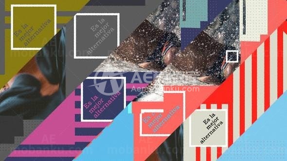 活力幻灯片动态展示AE模板