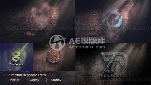 史诗古代标志揭示演绎AE模板