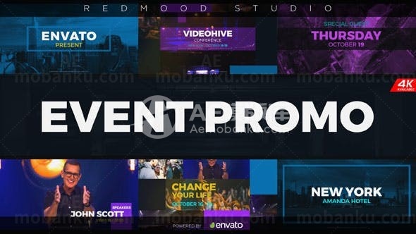 商务活动宣传片展示AE模板