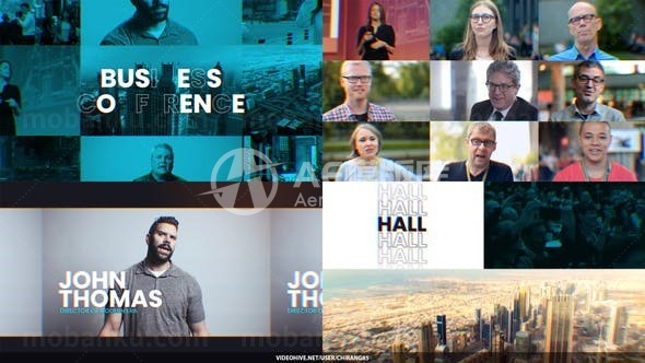 商务活动宣传片展示AE模板