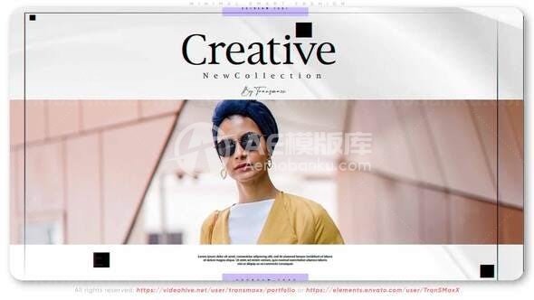 非凡的时尚幻灯片展示AE模板