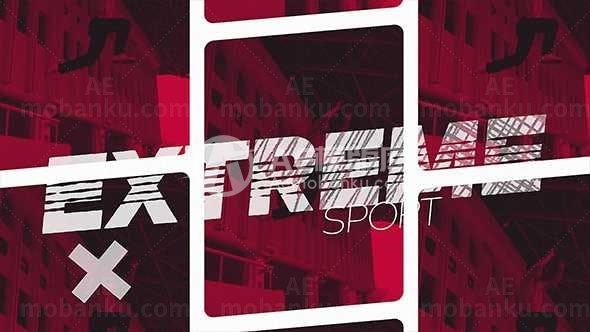 极限运动宣传片展示AE模板