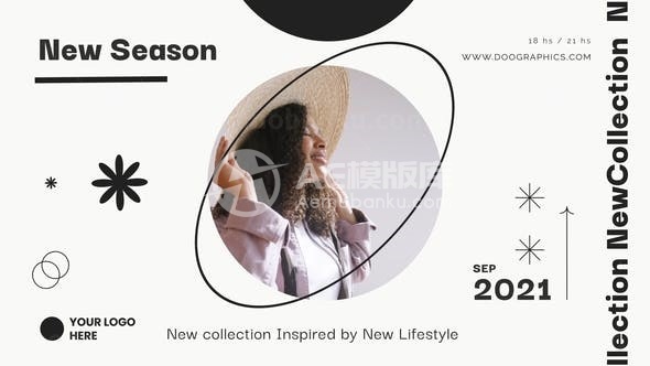 时装设计幻灯片展示AE模板