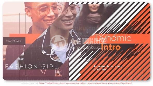 时尚女孩博客介绍AE模板