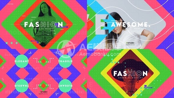 时尚图片视频展示AE模板