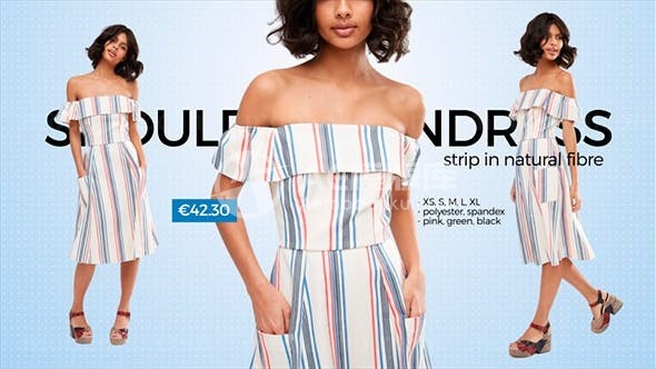 时尚服装产品推广促销AE模板