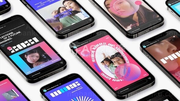 手机端时尚宣传片故事演绎AE模板