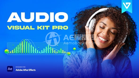 AE脚本-350+音乐播放器波形可视化广播文字标题字幕动画预设V1.1