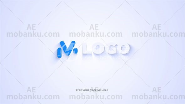 干净的徽标显示动态演绎AE模板