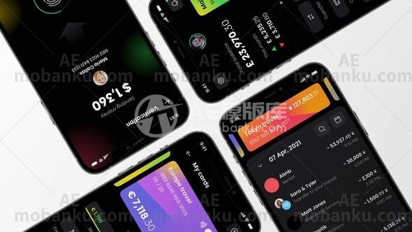 丰富多彩的应用程序促销宣传AE模板