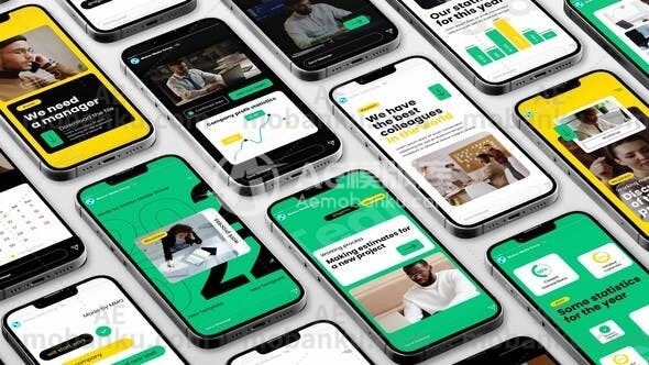 社交媒体企业故事宣传推广AE模板