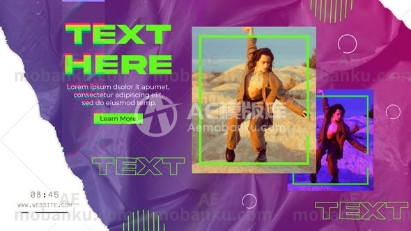 创意时尚幻灯片动态展示AE模板