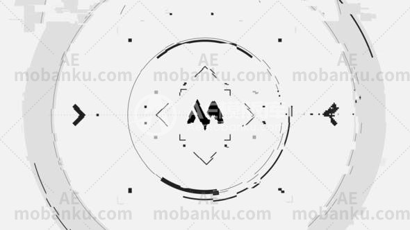 故障徽标动态演绎AE模板