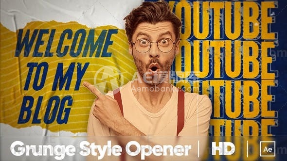 撕纸过渡效果图片视频展示AE模板