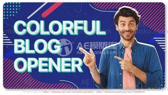 鼓舞人心的YouTube博客简介AE模板