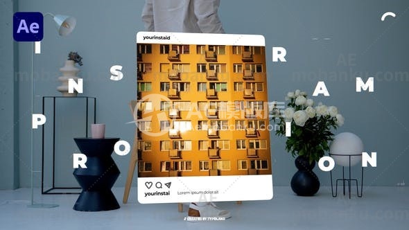 Instagram产品促销文本标题演绎AE模板