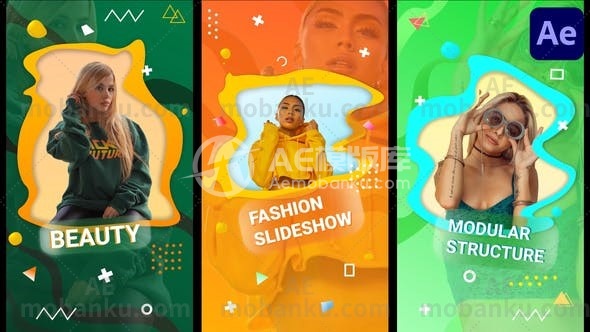 液体时尚幻灯片动态展示AE模板