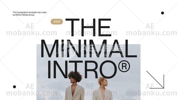 文本标题排版简介动态展示AE模板