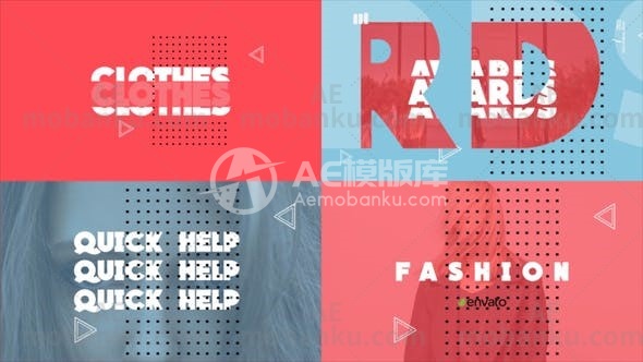 现代时尚标题图片视频开场展示AE模板