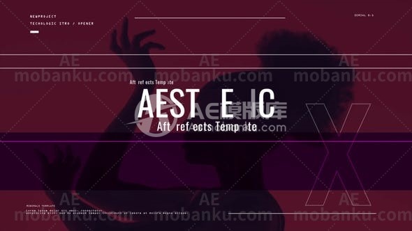 音乐开场文字标题图片视频展示AE模板