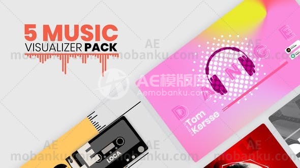 音乐可视化波形展示演绎AE模板