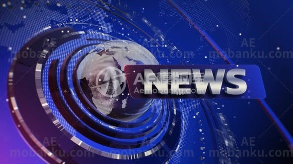 新闻简介3D栏目包装AE模板