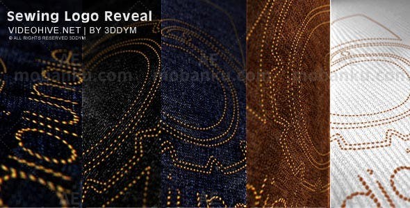 缝制标志揭晓动态演绎AE模板