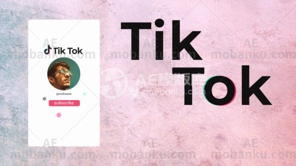 社交媒体Tik Tok动态演绎AE模板