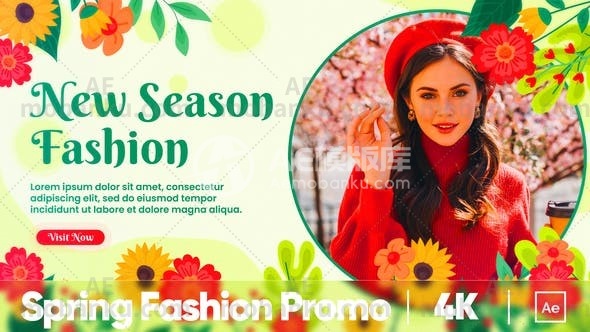 春季时尚产品促销宣传活动AE模板
