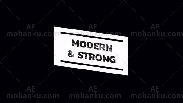 强大的文本标题排版动态演绎AE模板