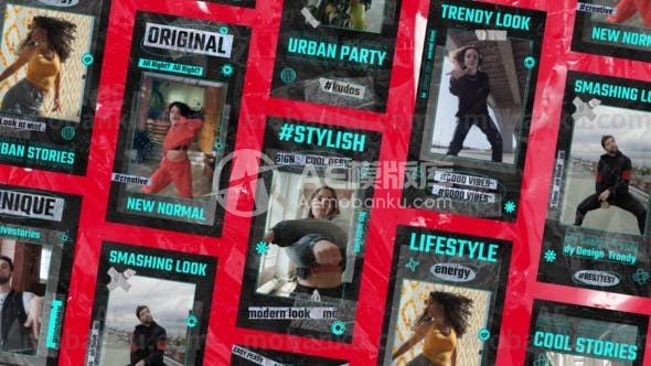 炫耀的城市故事图片视频展示AE模板