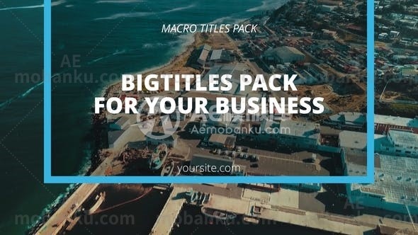 多组文本标题排版动态演绎AE模板