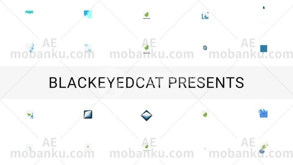 20个标志揭秘动态演绎AE模板