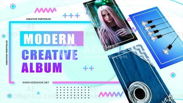 4K创意相册动画AE模版